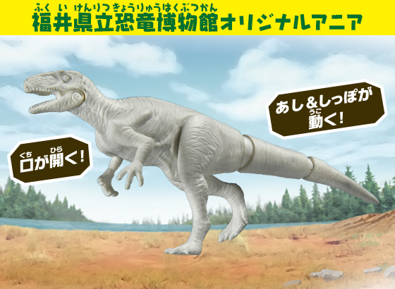 福井県立恐竜博物館オリジナルアニア　アニア　ホワイトアニア　フクイラプトル