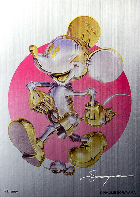 空山基サイン入りFUTURE MICKEY構想スケッチアートボード（レプリカ）
