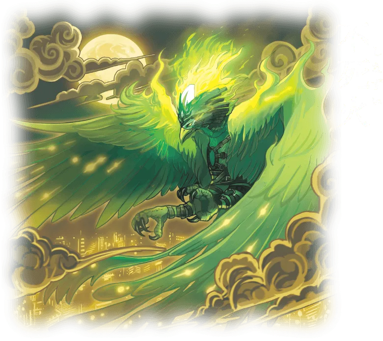 ホロビートカードゲームに登場する妖怪「不死火」