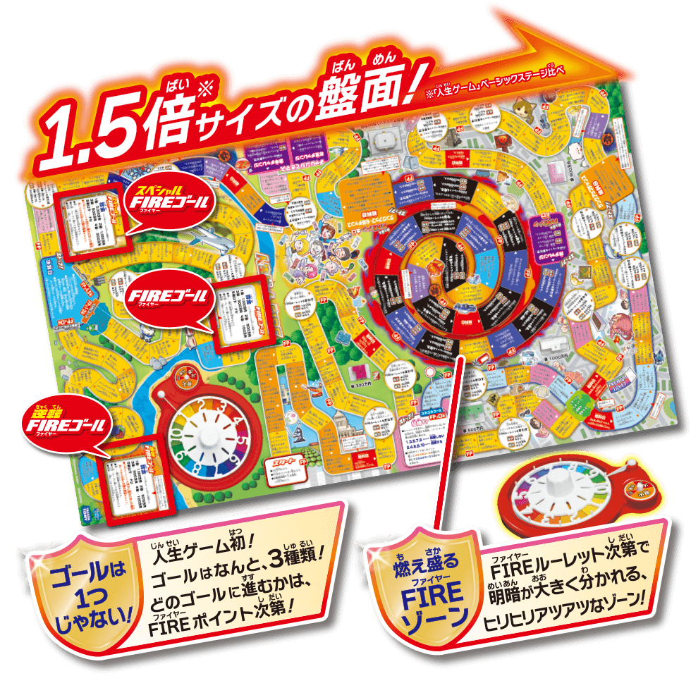 1.5倍サイズの盤面