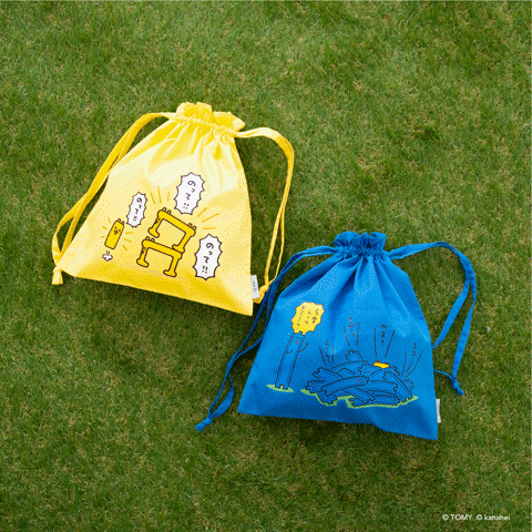 アンドディープティマイン(and D. petit main) 巾着ポーチ(2種)