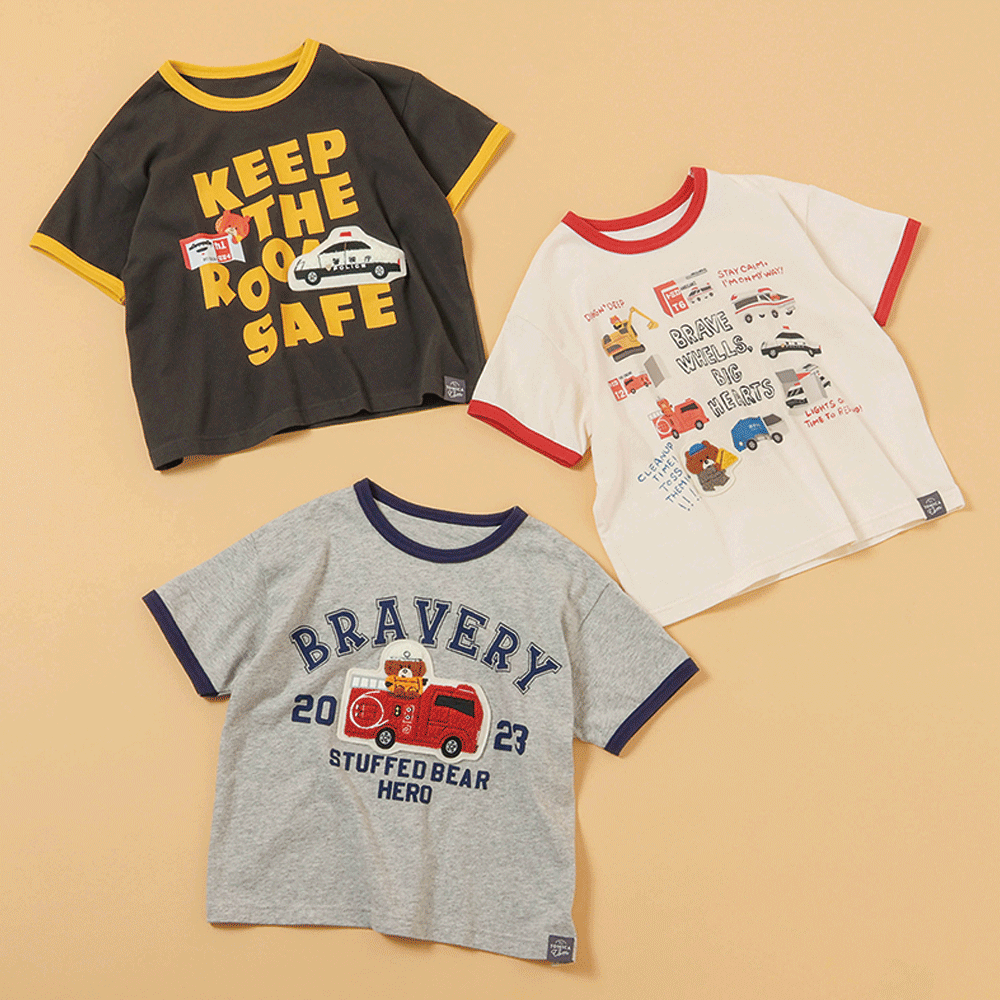 トミカとトム リンガーTシャツ 3種