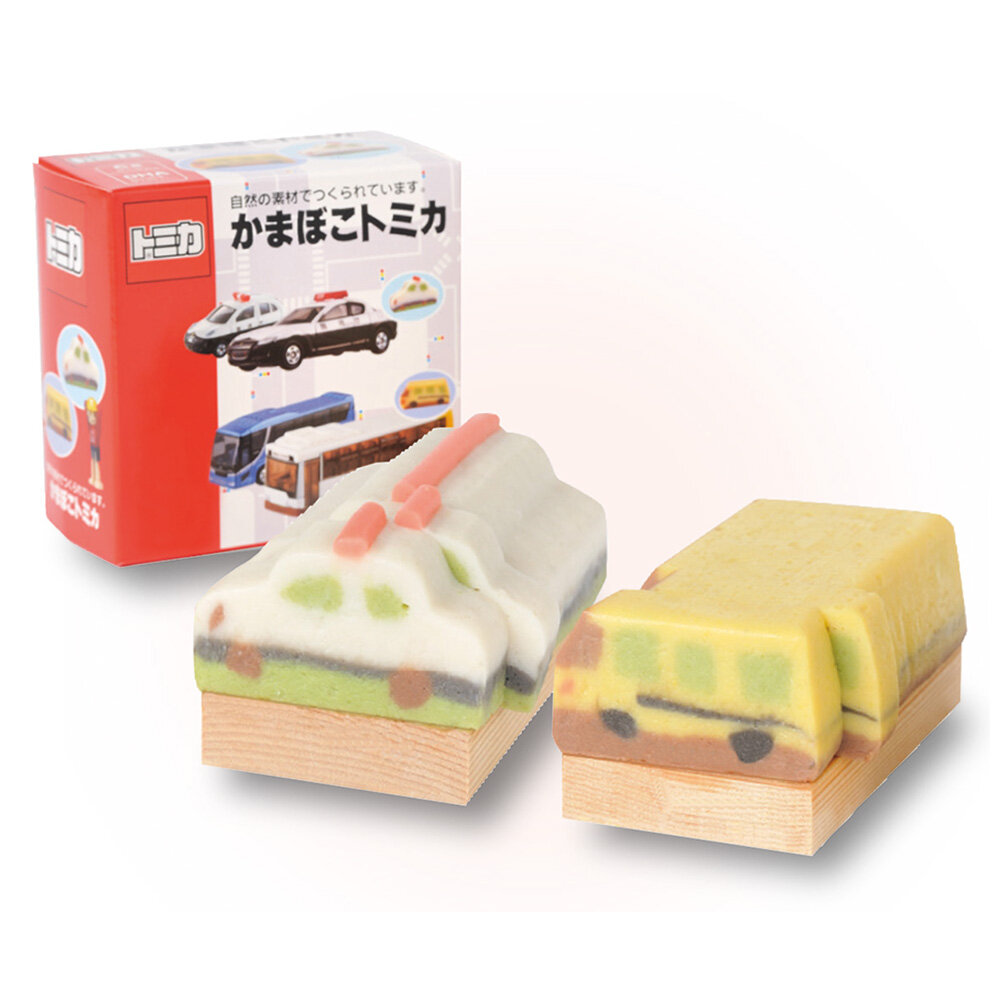 かまぼこトミカ　パトカー・バス