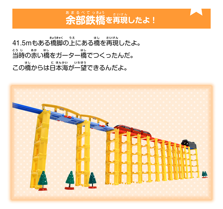 余部鉄橋を再現したよ！
