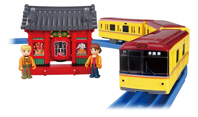 ご当地車両シリーズ 浅草 東京メトロ銀座線1000系＆雷門