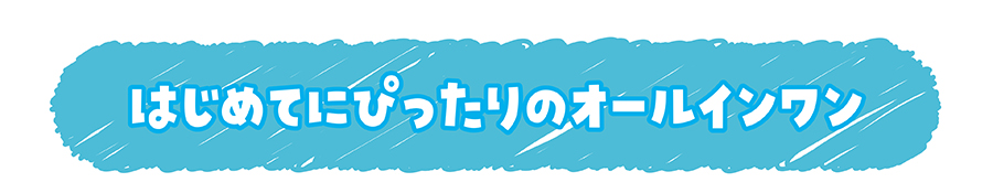 はじめてにぴったりのオールインワン