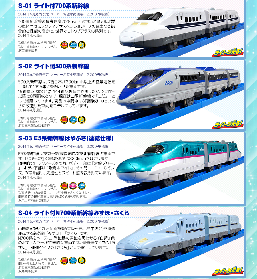 S-01〜S-04