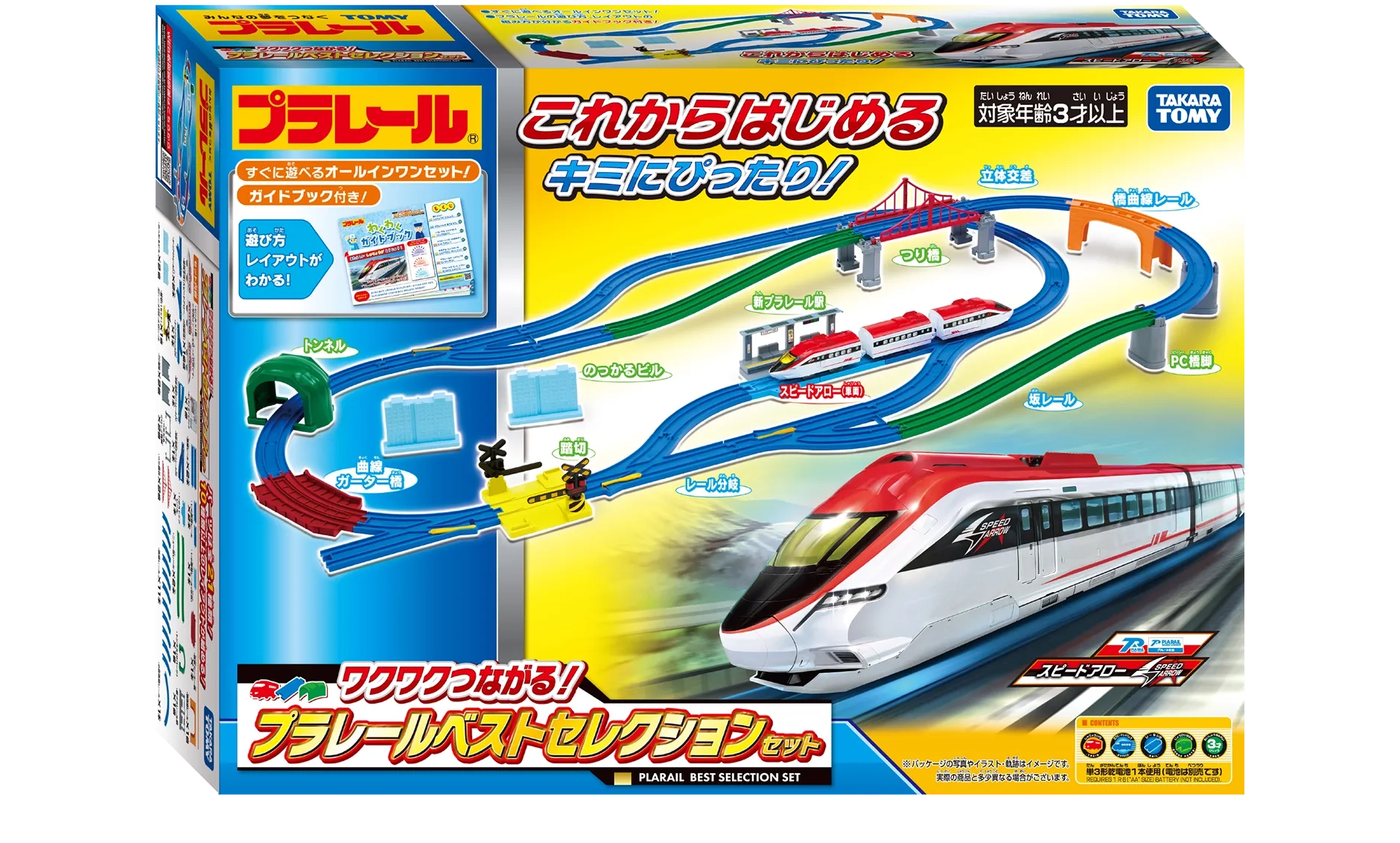 『ワクワクつながる！プラレールベストセレクションセット』パッケージ写真