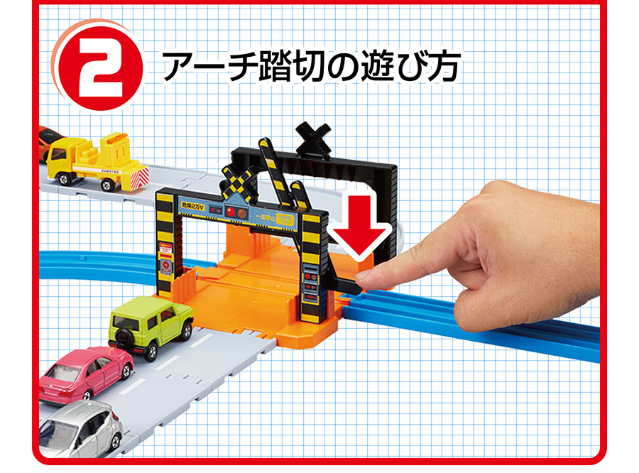 (2)アーチ踏切の遊び方