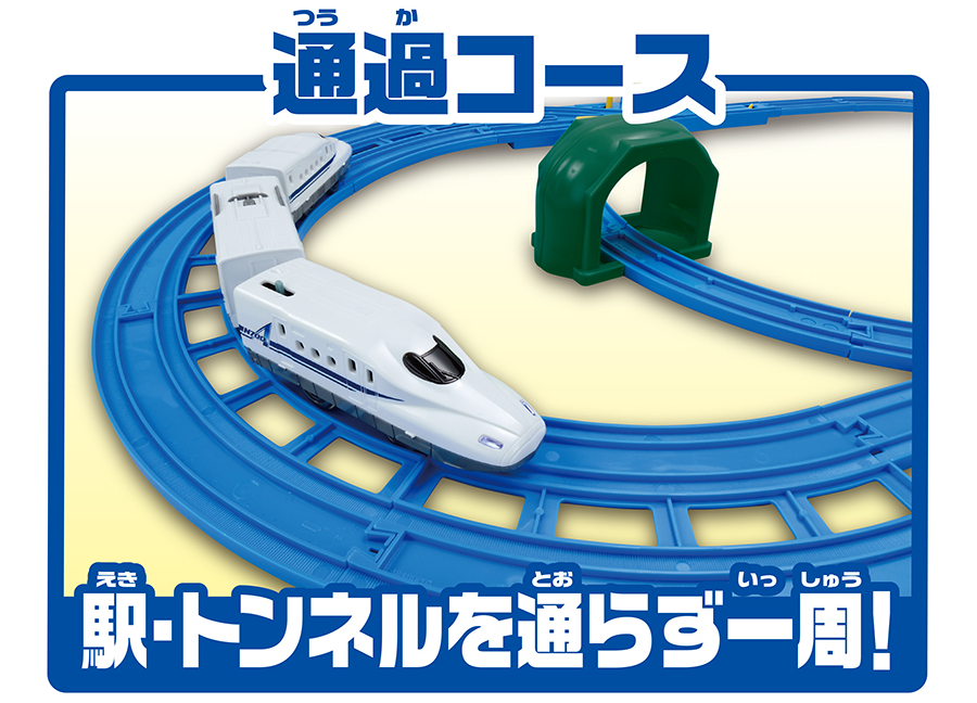 通過コース｜駅・トンネルを通らず一周！
