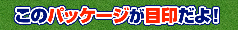 このパッケージが目印だよ！