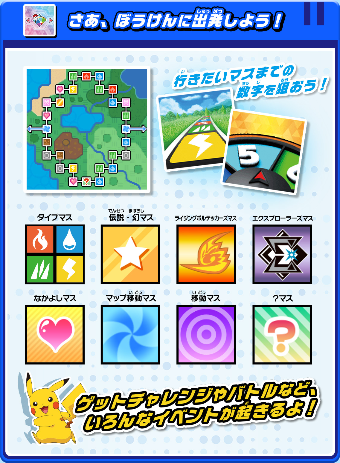 さあ、ぼうけんに出発しよう！