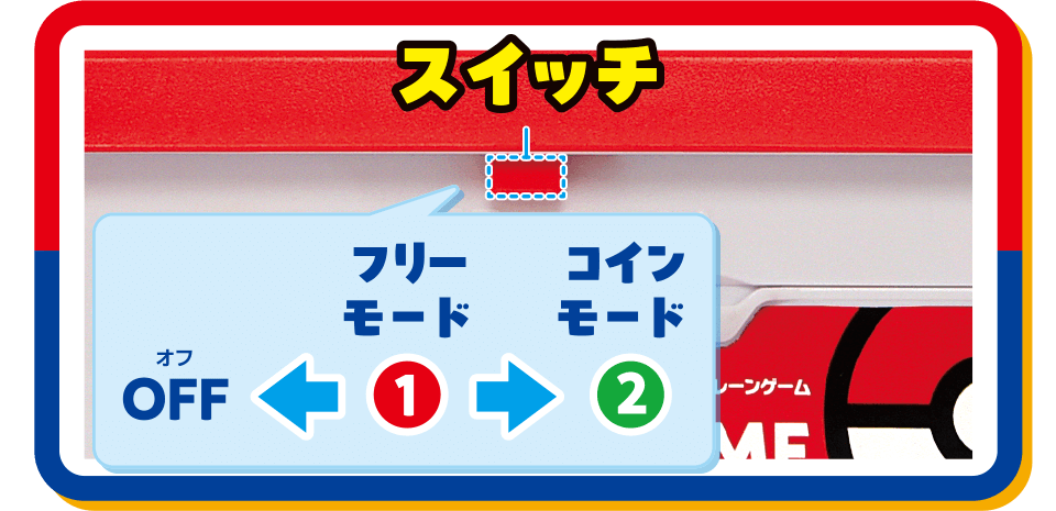 フリーモードとコインモード