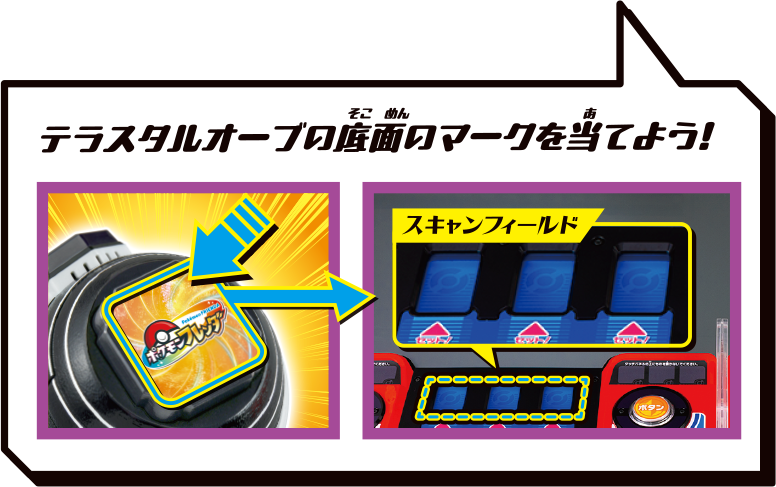 テラスタルオーブの底面のマークを当てよう！