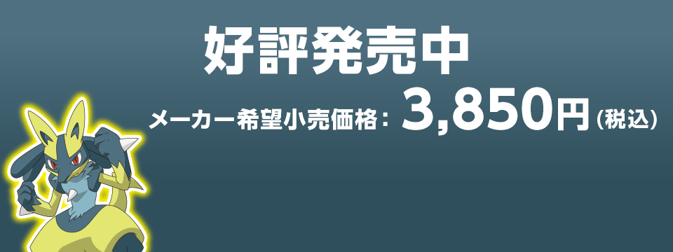 好評発売中 メーカー希望小売価格　3,850円（税込）