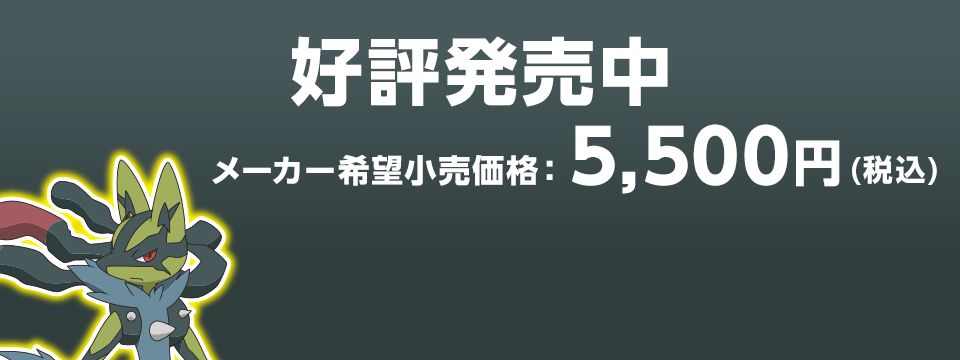 好評発売中 メーカー希望小売価格　3,850円（税込）