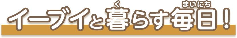 イーブイと暮らす毎日