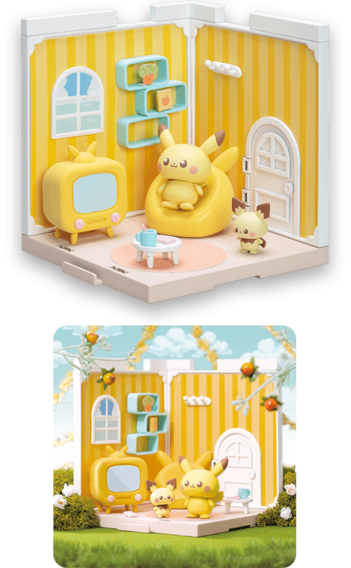 ポケモン ポケピースハウス リビング（ピカチュウ＆ピチュー） 商品画像