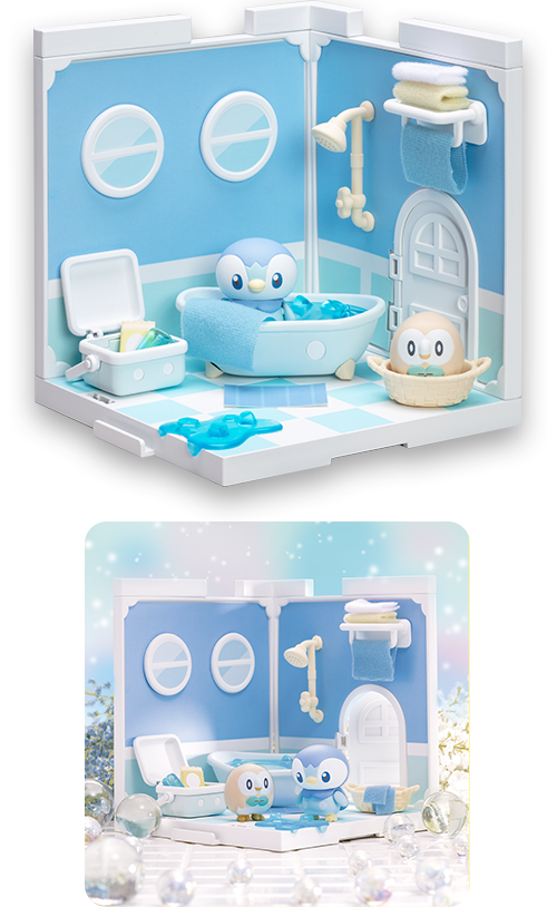 ポケモン ポケピースハウス バスルーム（ポッチャマ＆モクロー） 商品画像