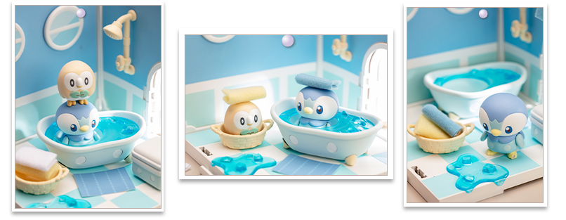 ポケモン ポケピースハウス バスルーム（ポッチャマ＆モクロー） 商品イメージ画像