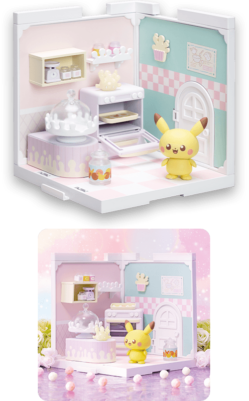 ポケモン ポケピースハウス キッチン（マホミル＆ピカチュウ） 商品画像