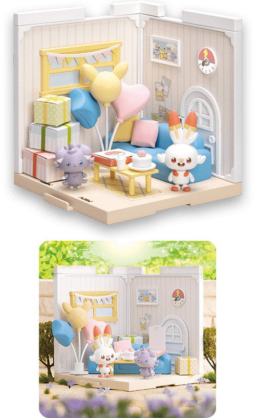 ポケモン ポケピースハウス ラウンジ（ヒバニー＆ニャスパー） 商品画像
