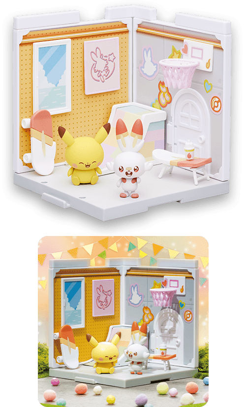 ポケモン ポケピースハウス スタジオ（ヒバニー＆ピカチュウ） 商品画像