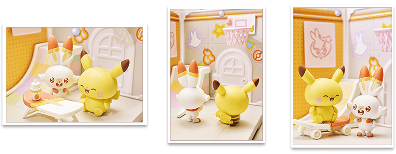 ポケモン ポケピースハウス スタジオ（ヒバニー＆ピカチュウ） 商品イメージ画像