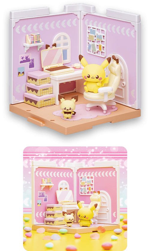 ポケモン ポケピースハウス ホビールーム（ピチュー＆ピカチュウ） 商品画像