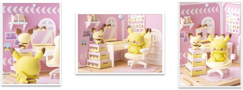 ポケモン ポケピースハウス ホビールーム（ピチュー＆ピカチュウ） 商品イメージ画像