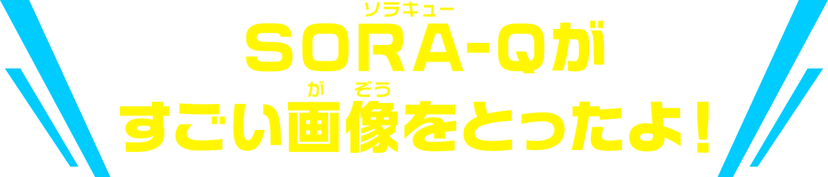 SORA-Qがすごい画像をとったよ！