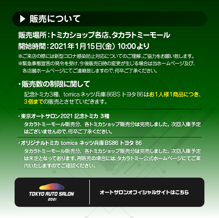 販売について