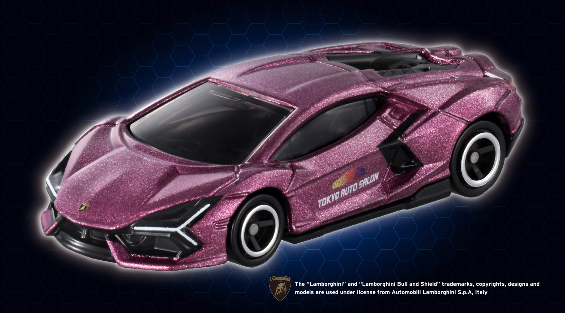 東京オートサロン開催記念トミカ ランボルギーニ レヴエルトの写真