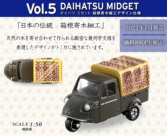 Vol.5 ダイハツ ミゼット 箱根寄木細工デザイン仕様
