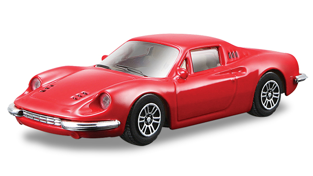 トミカプレゼンツ ブラーゴ レース＆プレイシリーズ 1:43
246 GT（赤）