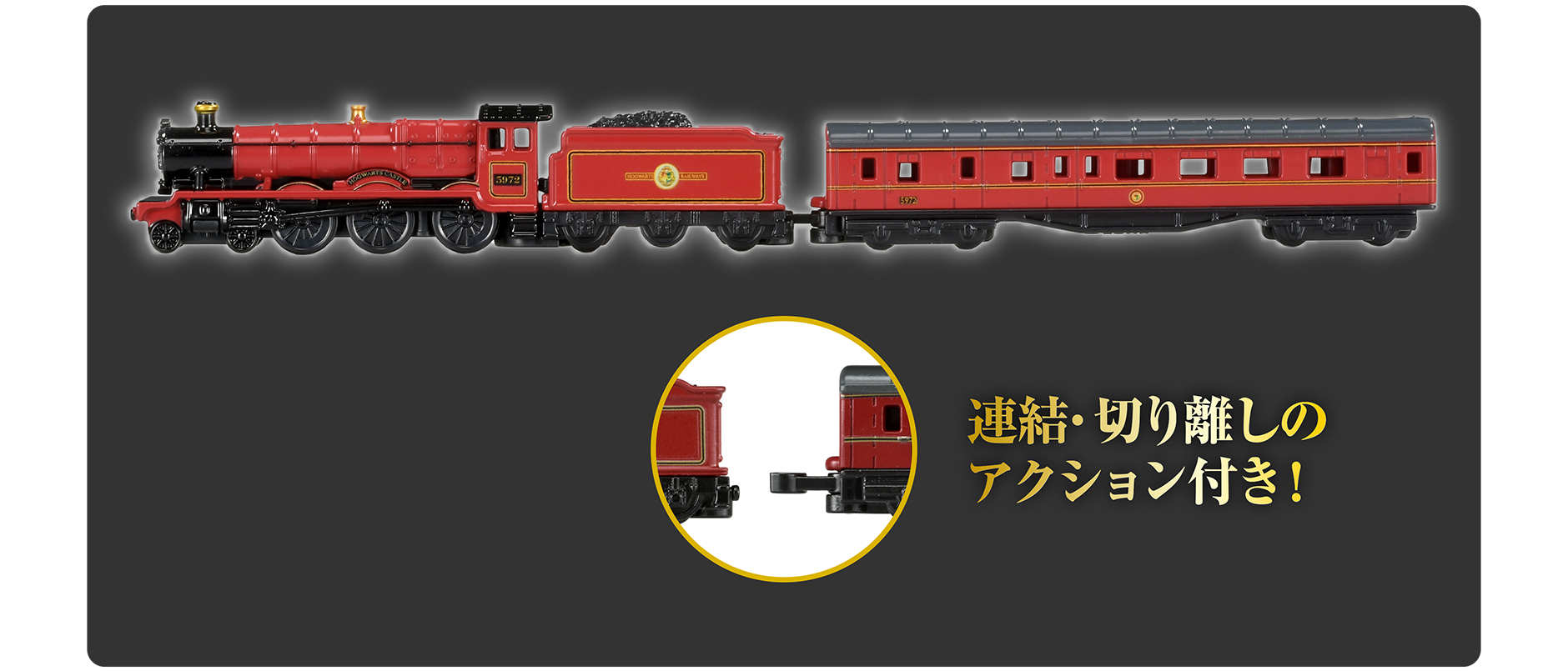 トミカプレミアムｕｎｌｉｍｉｔｅｄ 06 ハリー・ポッター ホグワーツ特急は連結・切り離しのアクション付き！