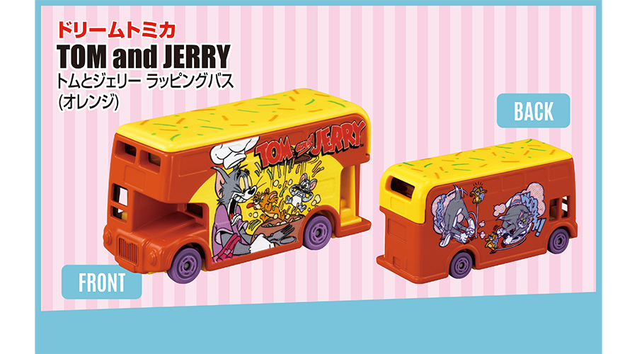 ドリームトミカ SP TOM and JERRY トムとジェリー ラッピングバス (オレンジ)