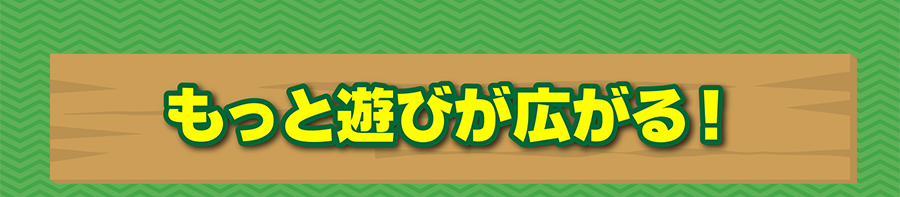 もっと遊びが広がる！