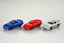 トヨタ スープラ覆面パトロールカー仕様（青、赤、シルバー）