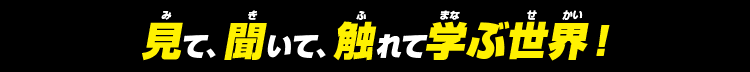 見て、聞いて、触れて学ぶ世界！