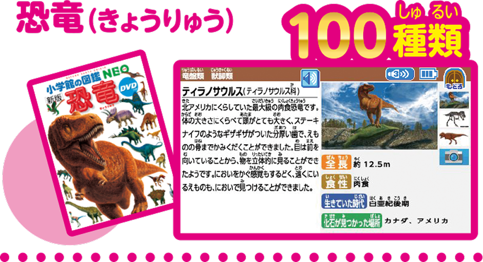 恐竜（きょうりゅう） 100種類